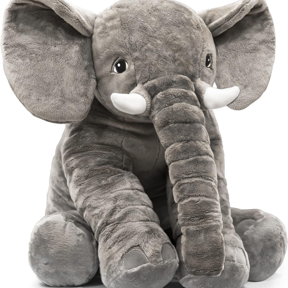 Gray Elephant Plush Toy